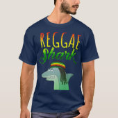 Reggae Shark Funny Ocean Animal Shirt Tシャツ (正面)