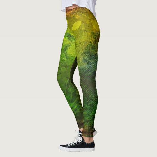 Reggae Vibrations - Power Yoga Leggings レギンス (左)