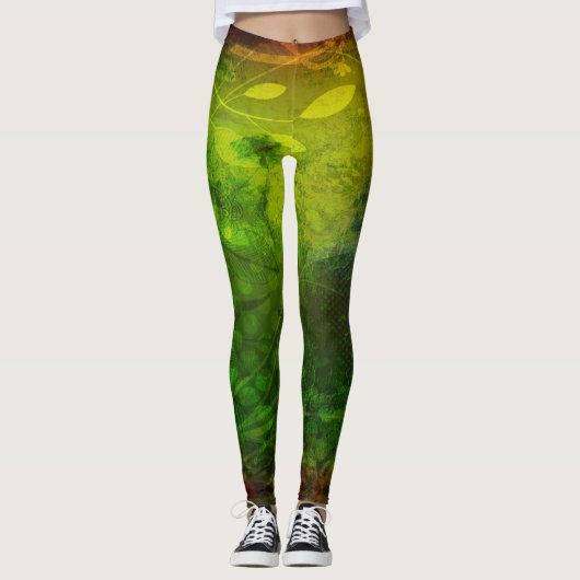Reggae Vibrations - Power Yoga Leggings レギンス (正面)