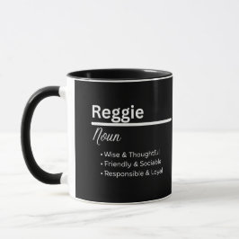 Reggie Boy Name Definition Personalized Mug マグカップ