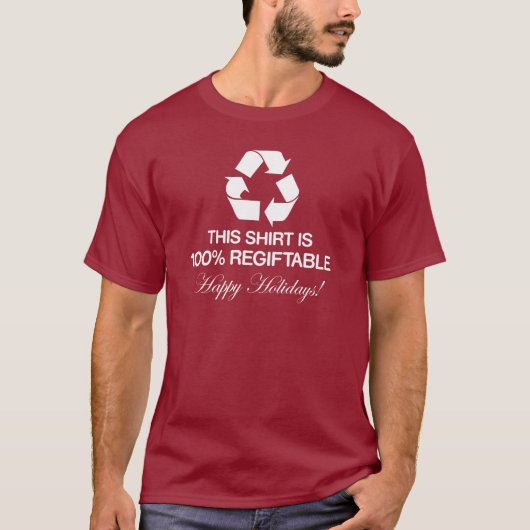 Regiftableのワイシャツ-暗闇 Tシャツ (正面)