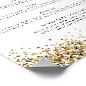 REGINAイエロー金ゴールドディスコ飲みましょバーメニューPos ポスター (角)