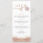 REGINAバラ金ゴールドシークインディスコLet'sメ食べニューカード メニュー (正面)