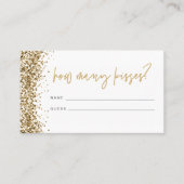 REGINA金ゴールド数キスブライダルシャワーカード プレイスカード (正面)