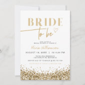 REGINA イエローゴールドのスパンコルが輝く豪華な結婚前お披露目パーティー 招待状 (正面)