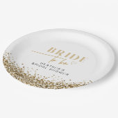 REGINA イエローゴールド シークインズ ブライトゥビー シャワー ペーパープレート (アングル)