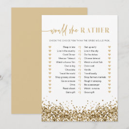 REGINA イエローゴールド 彼女はどちらを好む？ ブライダルゲーム 招待状