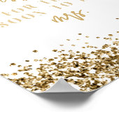 REGINA ゴールド ハウ メニー キッセス ブライダル シャワー ゲーム ポスター (角)