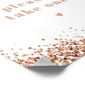 REGINA ローズゴールド シークインズ 結婚式 パーティー 景品 投稿 ポスター (角)