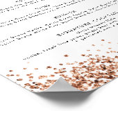 REGINA ローズゴールド ディスコ 乾杯 バーメニュー ポスター (角)