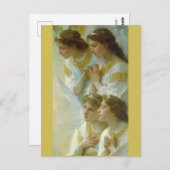 Regina Angelorum, Bouguerau 1900,詳細天使 ポストカード (正面/裏面)