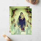 Regina Angelorum - William-Adolphe Bouguerau ノートカード (正面/裏面インサイチュ)