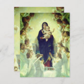 Regina Angelorum - William-Adolphe Bouguerau ノートカード (正面/裏面)