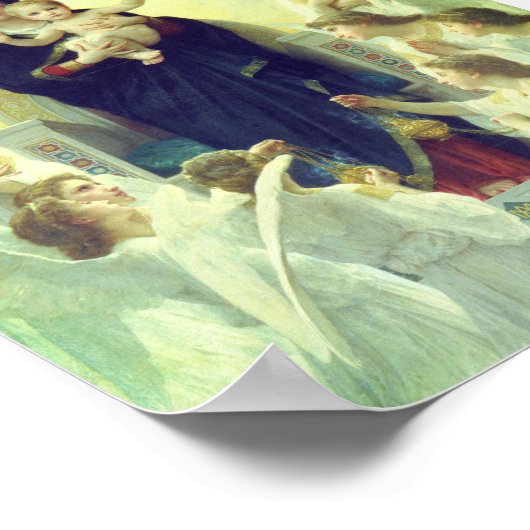 Regina Angelorum - William-Adolphe Bouguerau ポスター (角)