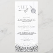 REGINA Silver Sequins Disco Let's 食べメニューカード メニュー (正面)