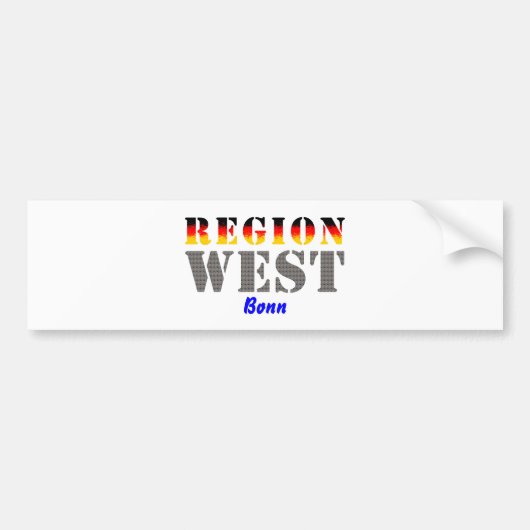 Region West - Bonn バンパーステッカー (正面)