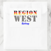 Region West - Bottrop 長方形シール (バッグ)