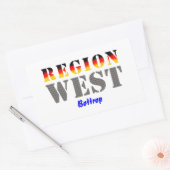 Region West - Bottrop 長方形シール (封筒)