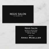 REGISのサロン、www.regissalons.com 名刺 (正面/裏面)