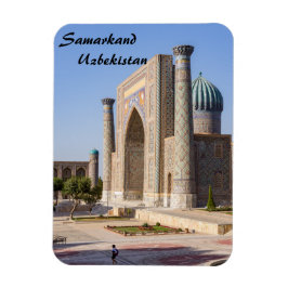 Registan square at sunset - Samarkand, Uzbekistan マグネット