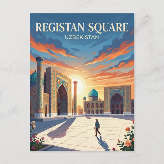 Registan Square Uzbekistan ポストカード (正面)