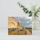 Register Cliff, Oregon Trail, Wyoming ポストカード (スタンド正面)