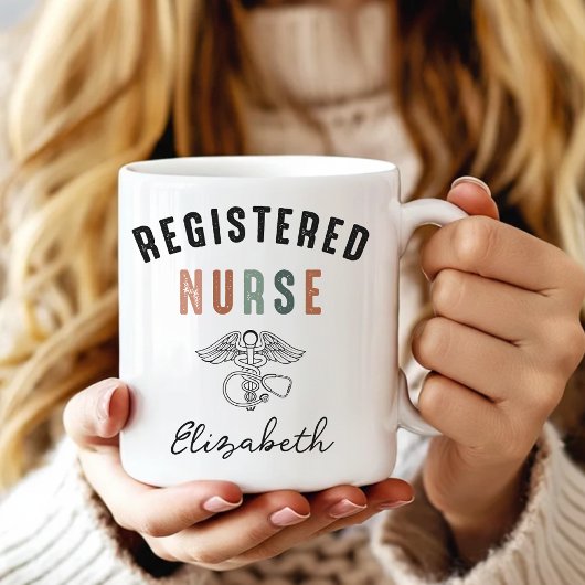 Registered Nurse | レトロ看護師の卒業記念にカスタム コーヒーマグカップ