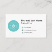 Registered Nurse Business Card Template 名刺 (正面)
