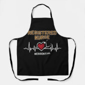 Registered Nurse #Essential Stethoscope Heartbeat エプロン (正面)