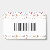 Registered Nurse Healthcare Logo Barcode ID バッジ (裏面)