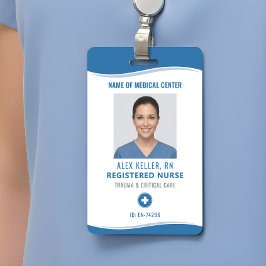 Registered Nurse Photo ID Badge for Hospital Staff バッジ