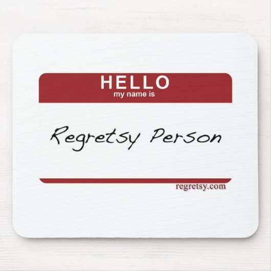 Regretsyの名札 マウスパッド (正面)