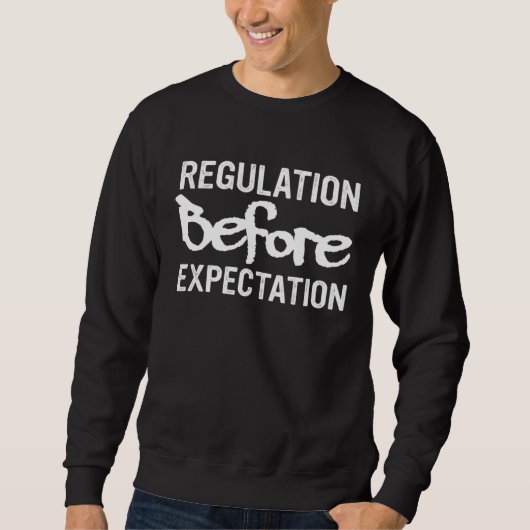 Regulation Before Expectation Retro Neurodiversity スウェットシャツ (正面)