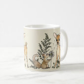 Reh und Eichhörnchen  Kaffeetasse コーヒーマグカップ (正面右)