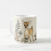 Reh und Eichhörnchen  Kaffeetasse コーヒーマグカップ (正面左)