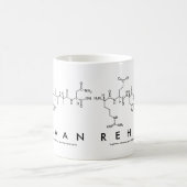 Rehaanペプチド名mug コーヒーマグカップ (中央)