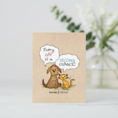 Rehab & Detox Cartoon：回復Sobriety薬物フリー ポストカード (スタンド正面)