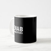 Rehab Is For Quitters Funny Quote  コーヒーマグカップ (正面左)