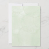 Rehearsal dinner Invitation card floral design 招待状 (裏面)