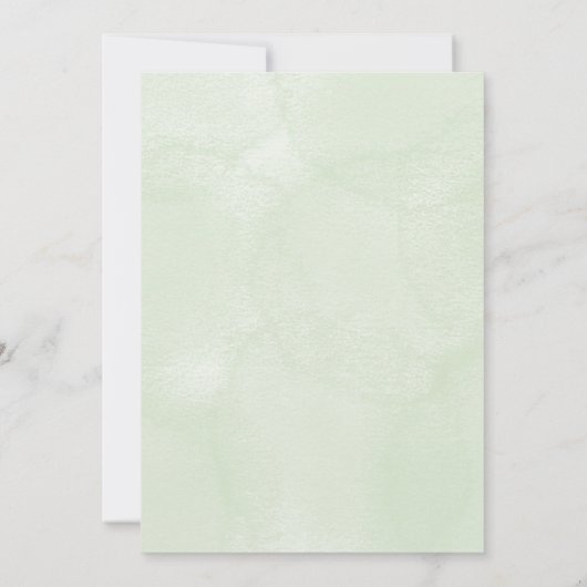 Rehearsal dinner Invitation card floral design 招待状 (裏面)