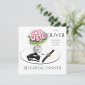 Rehearsal Dinner Invitation - Groom's Accessories 招待状 (スタンド正面)