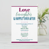 Rehearsal Dinner Love, Laugher, Happily Ever After 招待状 (スタンド正面)