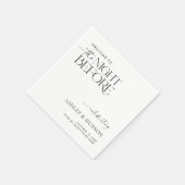 Rehearsal Dinner Napkin The Night Before Napkins スタンダードカクテルナプキン (角)