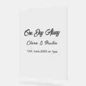 Rehearsal dinner One day away night before name da アクリルサイン (傾斜)