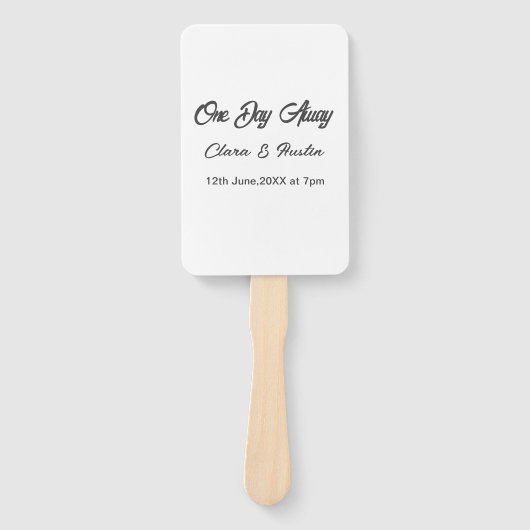 Rehearsal dinner One day away night before name da ハンドファン (正面)