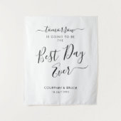 Rehearsal Dinner The Best Day Ever  タペストリー (正面)