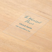 Rehearsal dinner the night before simple minimal m アクリル招待状 (レイダウン)