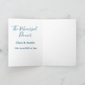 Rehearsal dinner the night before simple minimal m カード (内部)