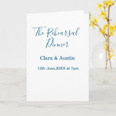 Rehearsal dinner the night before simple minimal m カード (黄色い花)