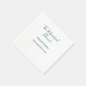 Rehearsal dinner the night before simple minimal m スタンダードカクテルナプキン (角)